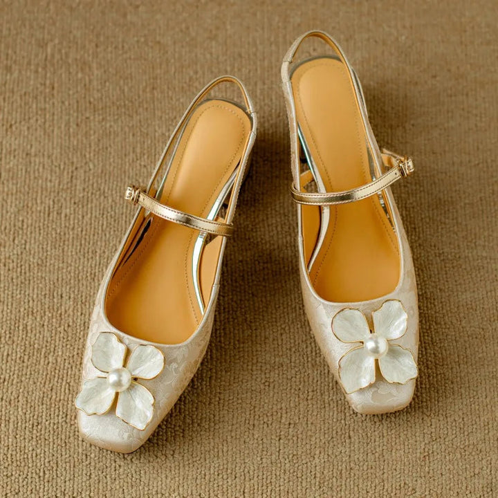 Mathilde – Elegant Women's Shoes with Floral Detail | Elina Dublin