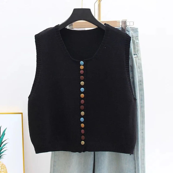 Maribela - Knitted Gilet with Buttons | Elina Dublin