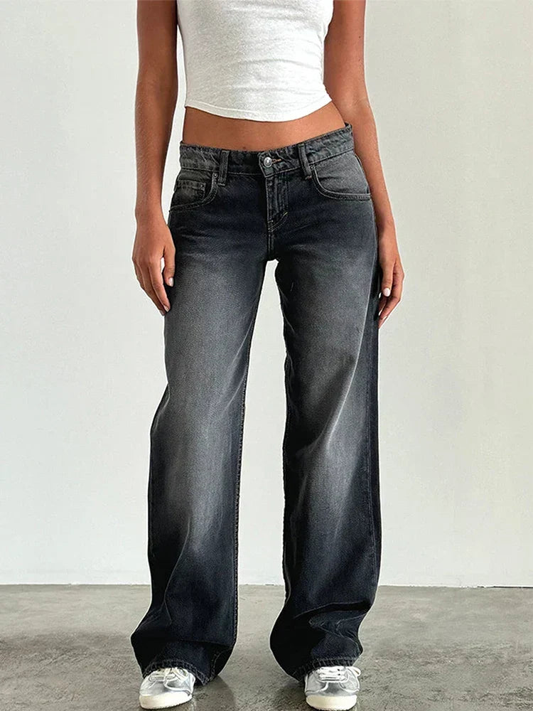 SYLVAINE™ – Vintage Casual Baggy Jeans | Elina Dublin