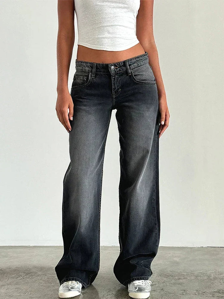 SYLVAINE™ – Vintage Casual Baggy Jeans | Elina Dublin
