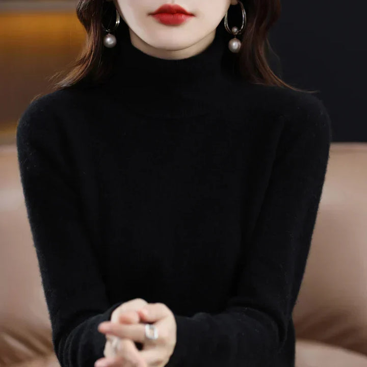 Amara - Cashmere Turtleneck Sweater | Elina Dublin