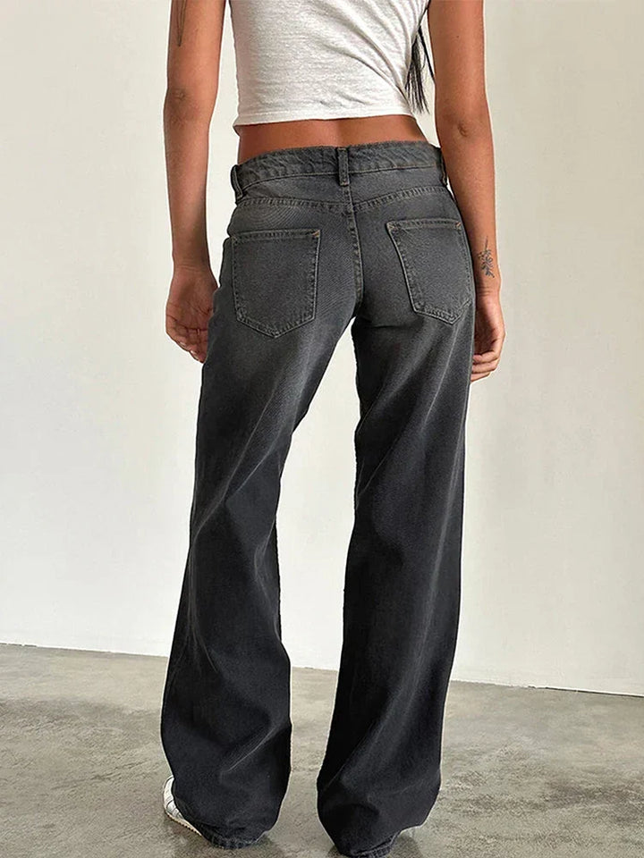 SYLVAINE™ – Vintage Casual Baggy Jeans | Elina Dublin