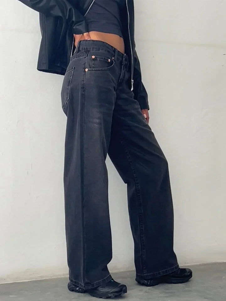 SYLVAINE™ – Vintage Casual Baggy Jeans | Elina Dublin