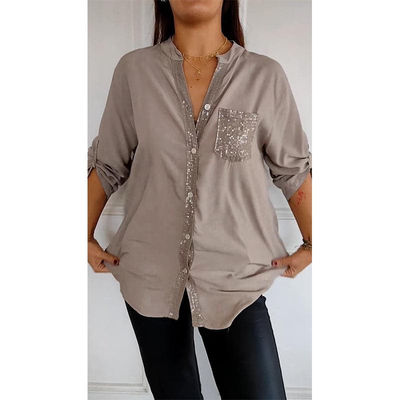 Marina™ — Elegant Top with Shimmering Details | Elina Dublin