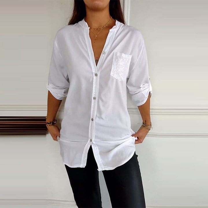 Marina™ — Elegant Top with Shimmering Details | Elina Dublin