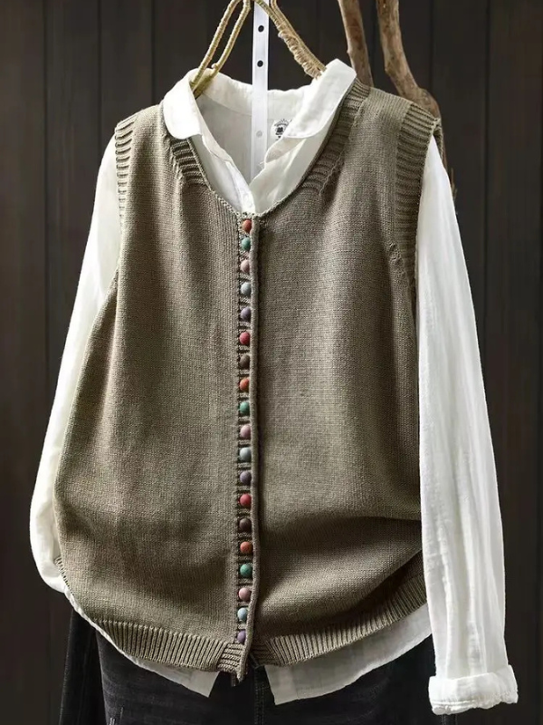 Rosália - Knitted Gilet | Elina Dublin