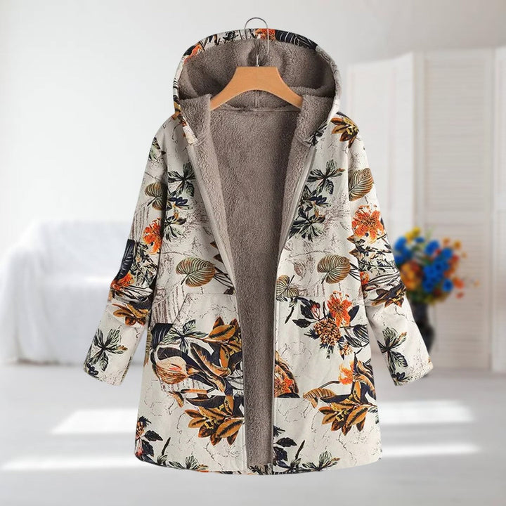 Ludovica | Coat with Botanical Pattern | Elina Dublin