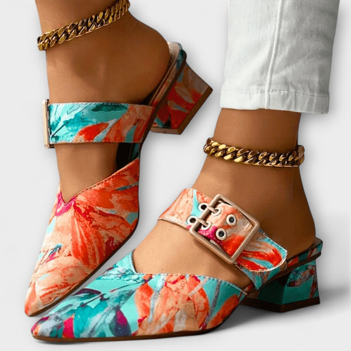 Doirdhonn - Comfort Twotone Heels | Elina Dublin