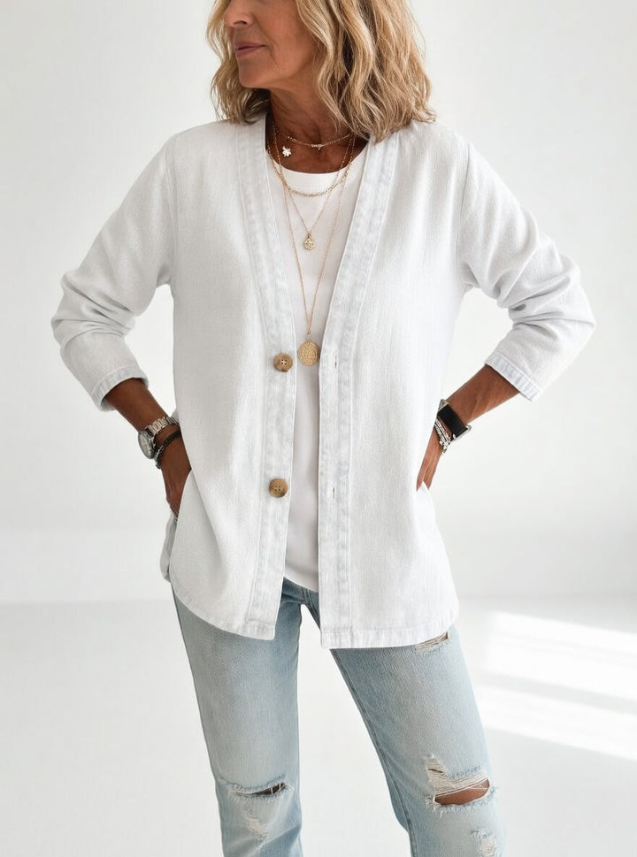 Claironne™ — Timeless Elegant Casual Denim Jacket | Elina Dublin