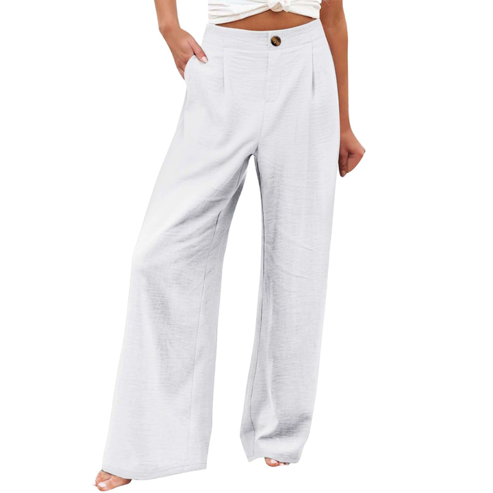 PERNILLE™ – Relaxed High-Waist Wide Leg Trousers | Elina Dublin