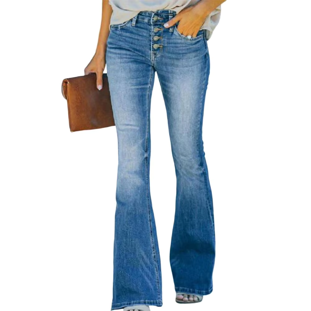 AVELINE™ - Comfortable High Waist Vintage Flared Jeans | Elina Dublin