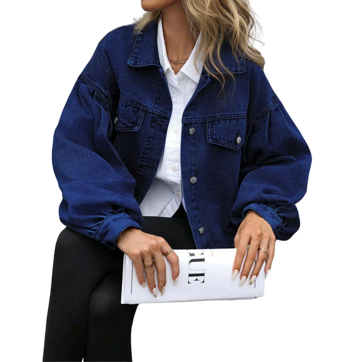 RICKI™ – Relaxed Distressed Street Denim Jacket | Elina Dublin
