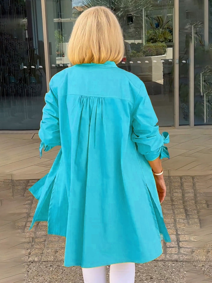 CÉLINA™ - Classy Long Shirt Jacket | Elina Dublin