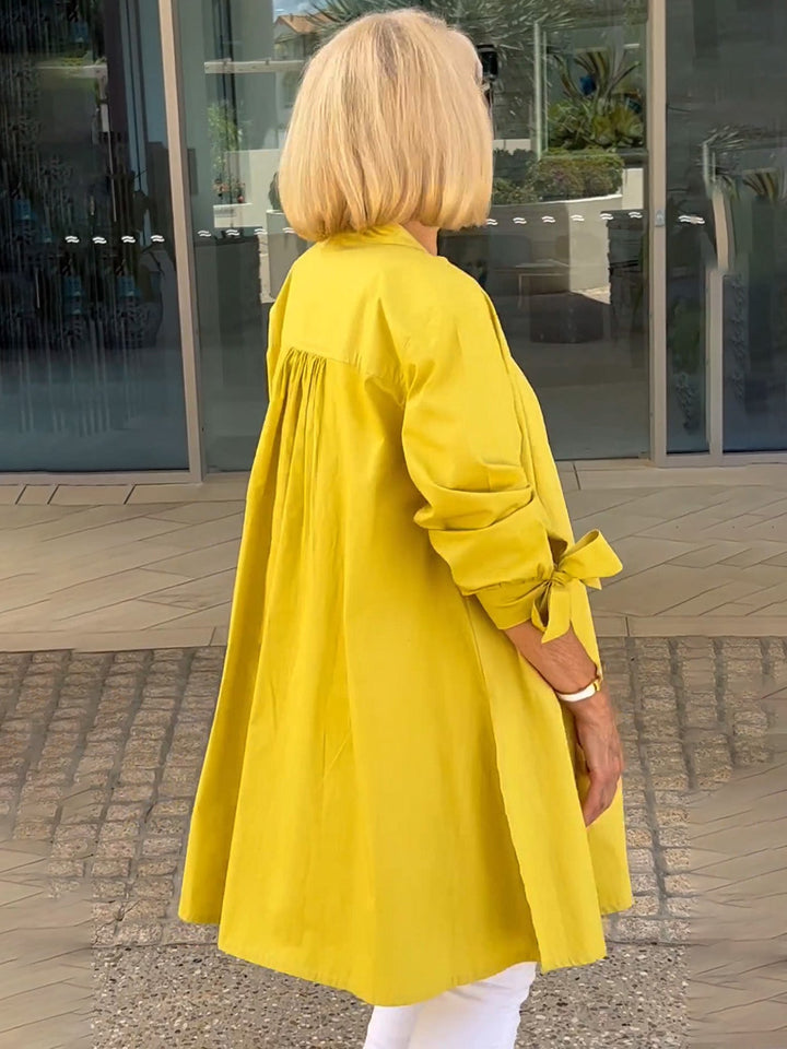 CÉLINA™ - Classy Long Shirt Jacket | Elina Dublin