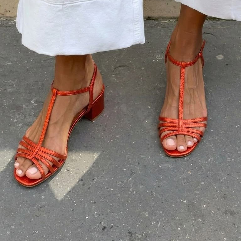 Maura - Golden Everyday Sandals | Elina Dublin