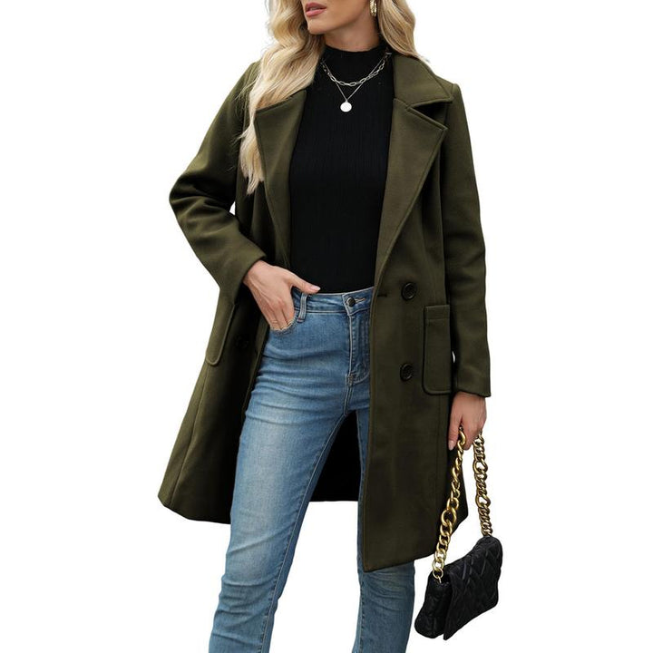 MOORE™ - Casual Wool Blend Warm Coat with Notch Lapel for Winter Wear | Elina Dublin