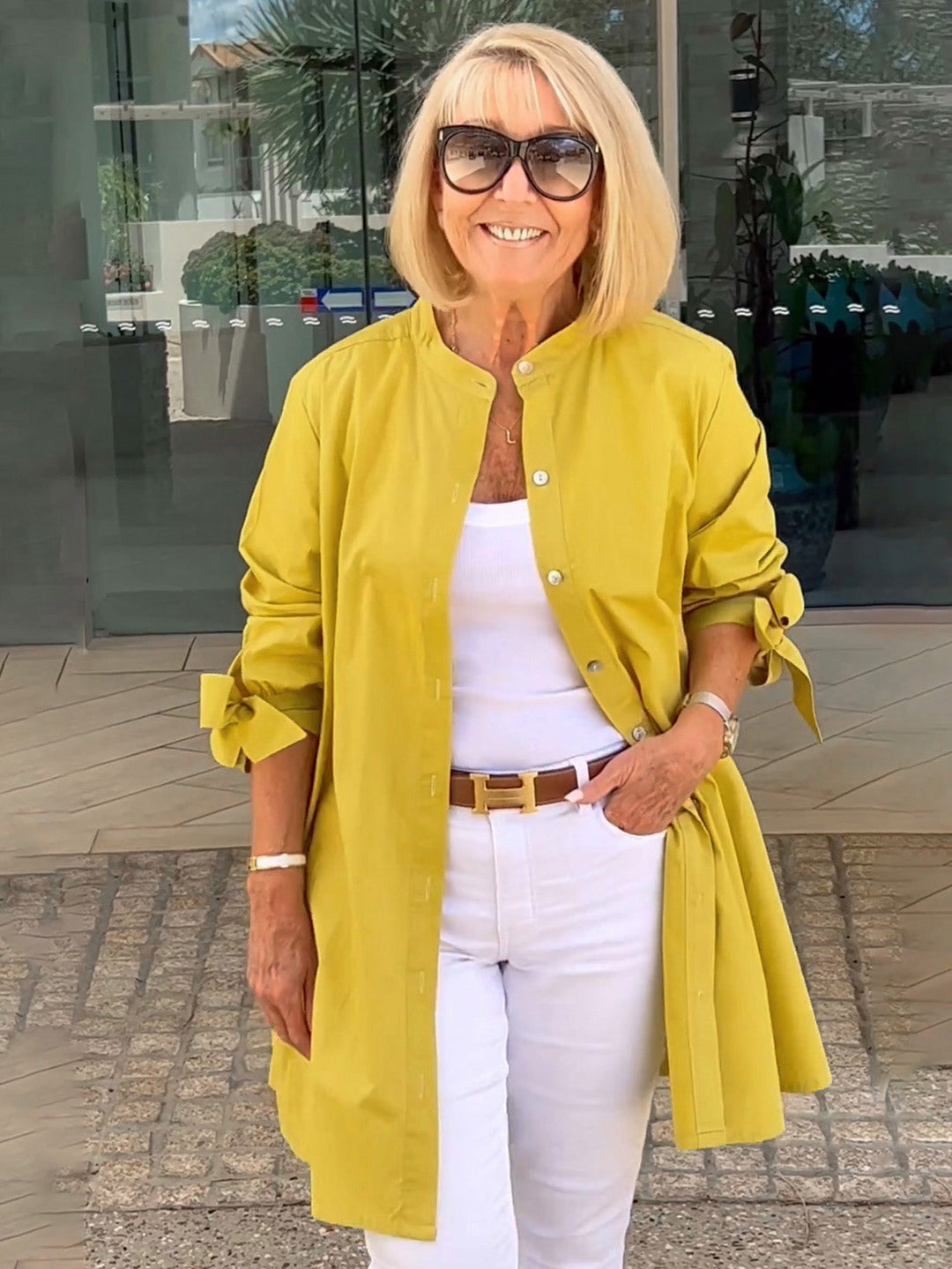 CÉLINA™ - Classy Long Shirt Jacket | Elina Dublin