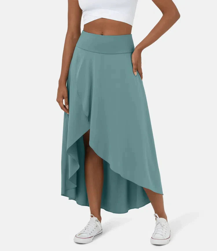 AMELIE™ - Elegant Asymmetric Midi Skirt | Elina Dublin