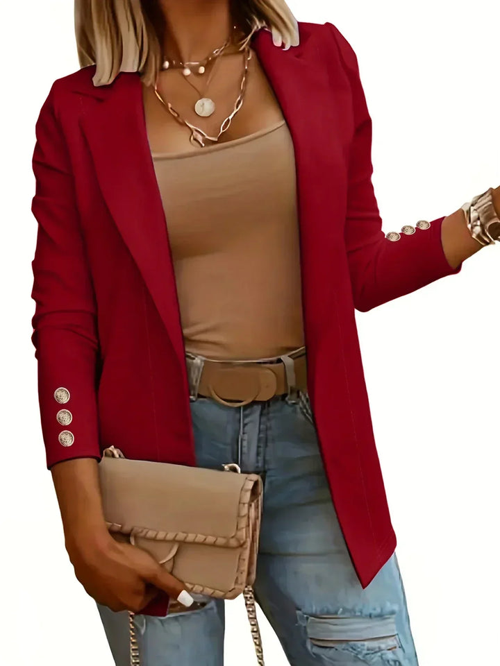 EMMA™ - Chic Open Front Jacket | Elina Dublin