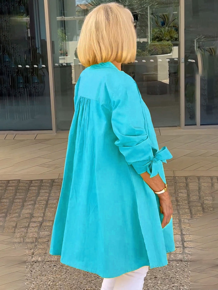 CÉLINA™ - Classy Long Shirt Jacket | Elina Dublin