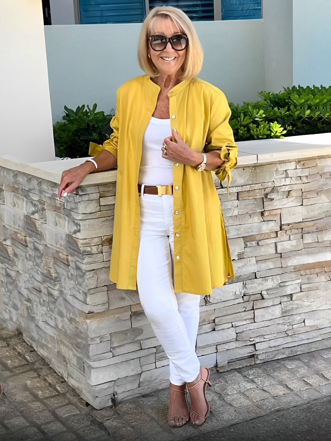 CÉLINA™ - Classy Long Shirt Jacket | Elina Dublin