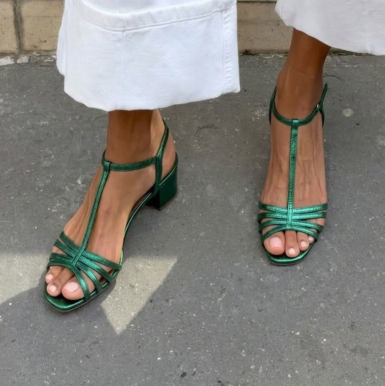 Maura - Golden Everyday Sandals | Elina Dublin