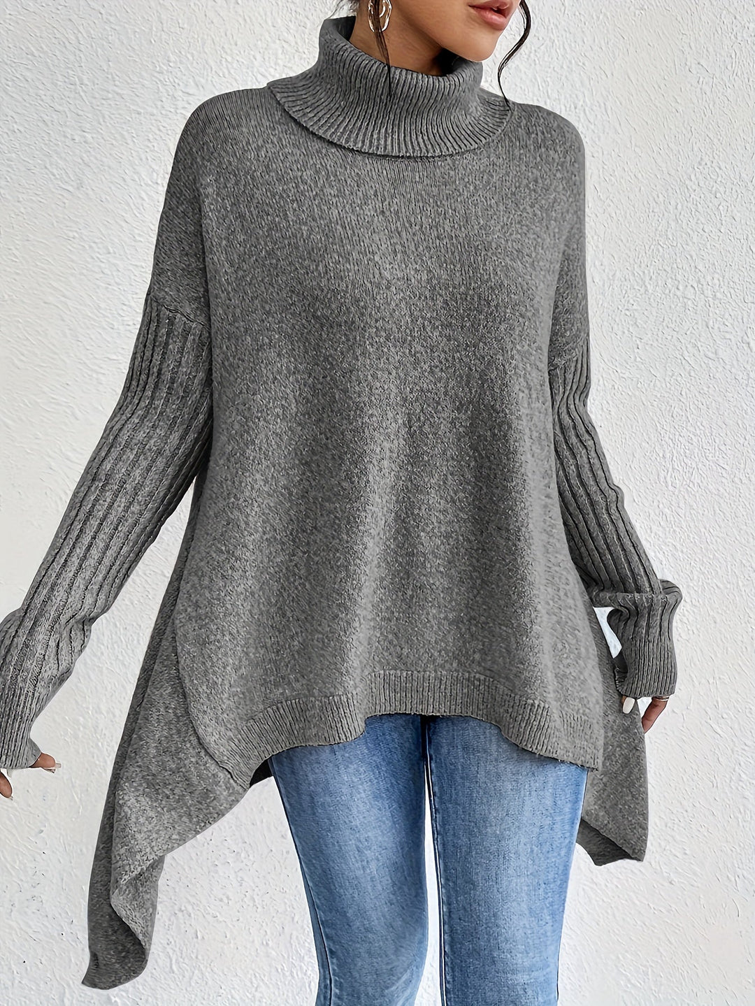 Léïna™ – The Soft & Relaxed Turtleneck Sweater | Elina Dublin