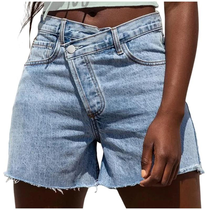 BITUIN™ – Casual High Waisted Crossover Summer Shorts | Elina Dublin