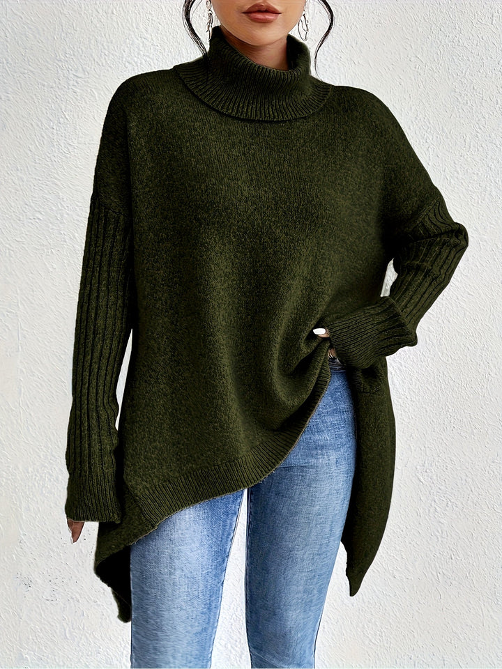 Léïna™ – The Soft & Relaxed Turtleneck Sweater | Elina Dublin