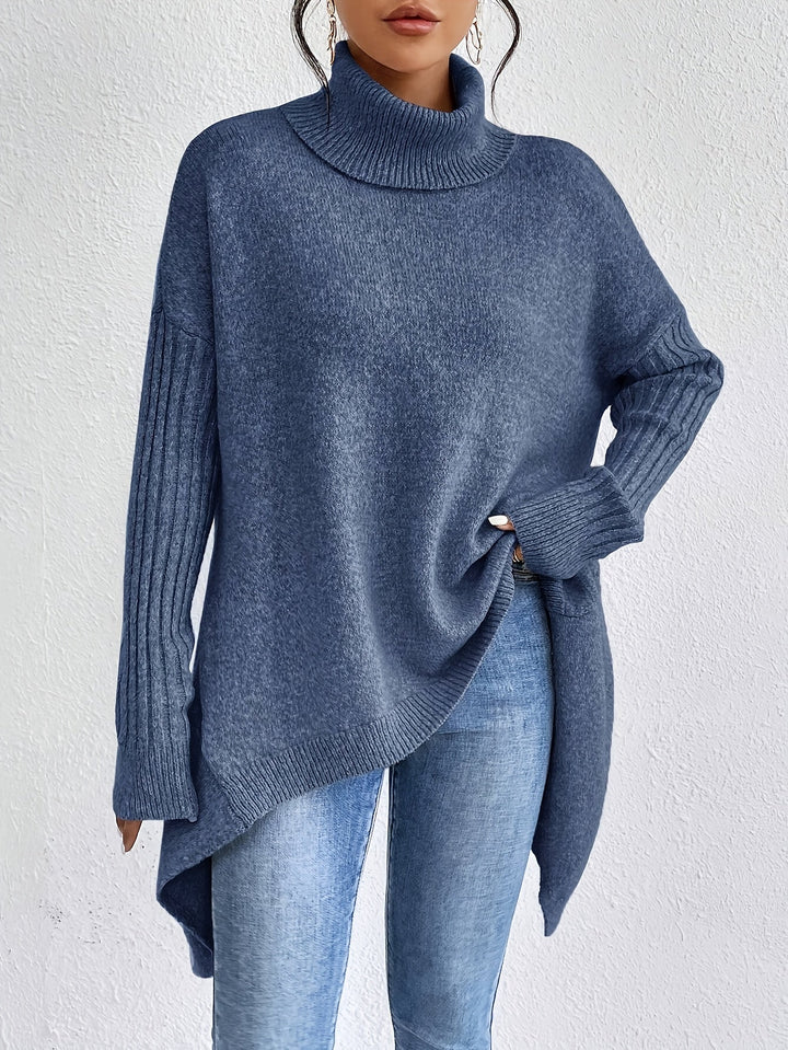 Léïna™ – The Soft & Relaxed Turtleneck Sweater | Elina Dublin