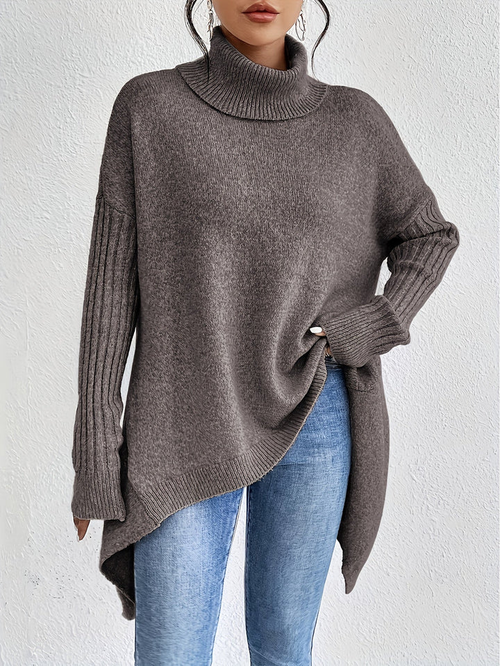 Léïna™ – The Soft & Relaxed Turtleneck Sweater | Elina Dublin