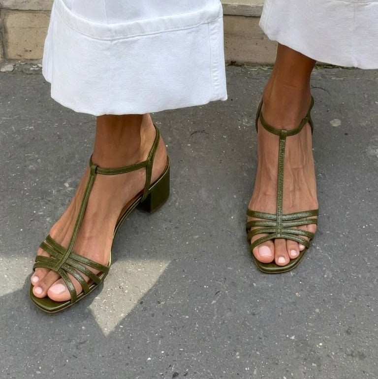 Maura - Golden Everyday Sandals | Elina Dublin