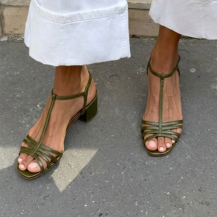 Maura - Golden Everyday Sandals | Elina Dublin