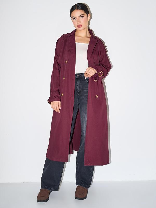 SOLANA™ - Elegant Double Breasted Winter Warm Trench Coat | Elina Dublin