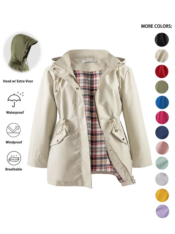 DENA™ - Lightweight Hooded Trench Coat for Casual Outings | Elina Dublin