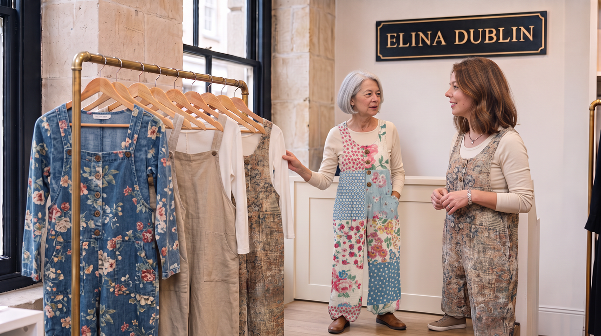 Button-Front Dungarees collection — Elina Dublin
