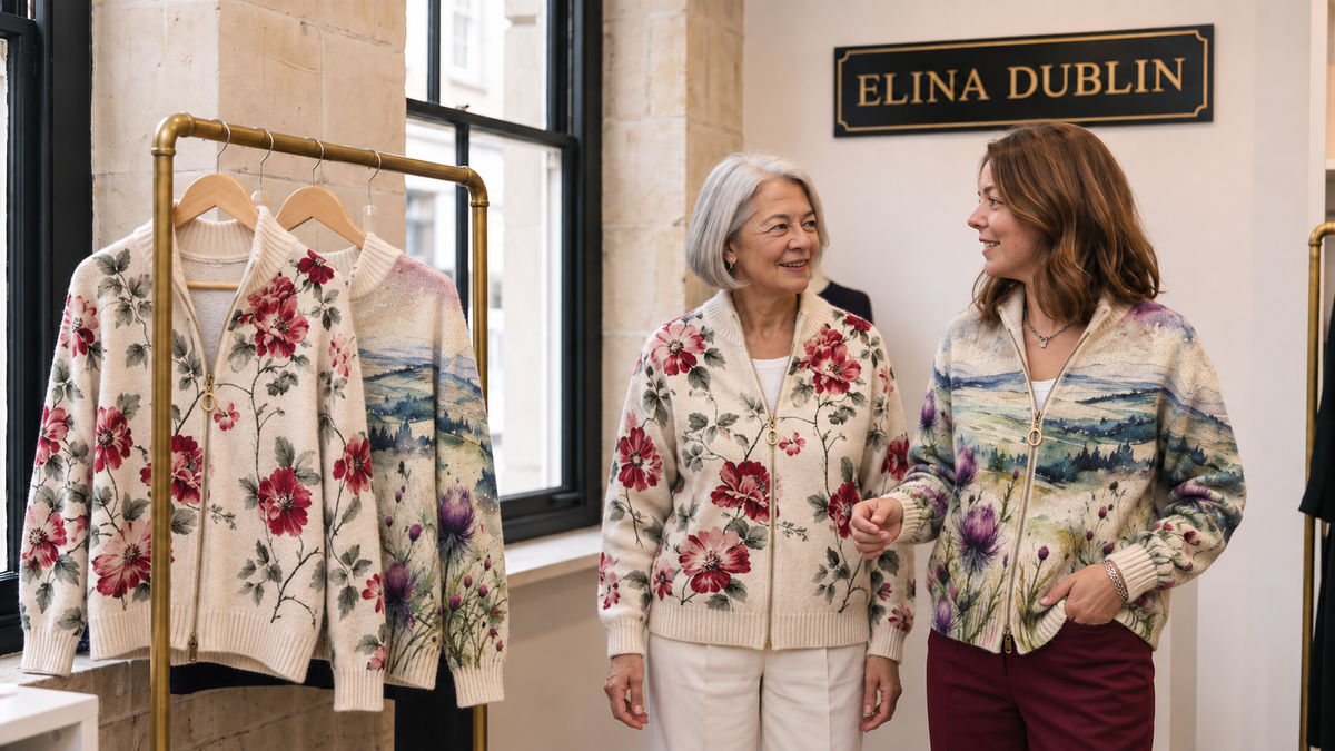 Floral-print Cardigans collection — Elina Dublin