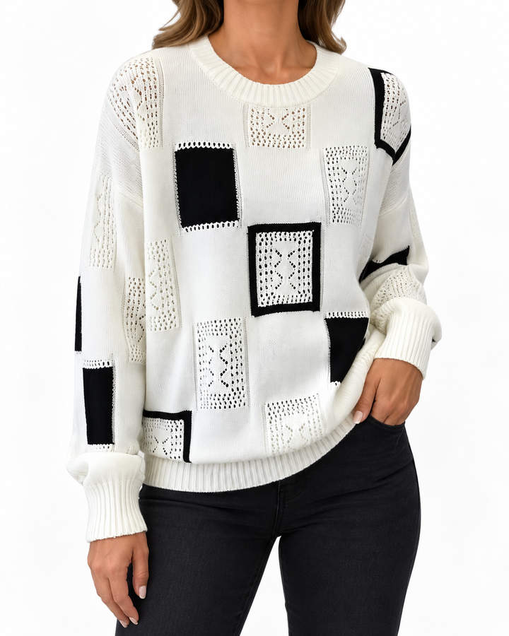 Alica Elegant and Cozy Sweater — Elina Dublin studio photograph
