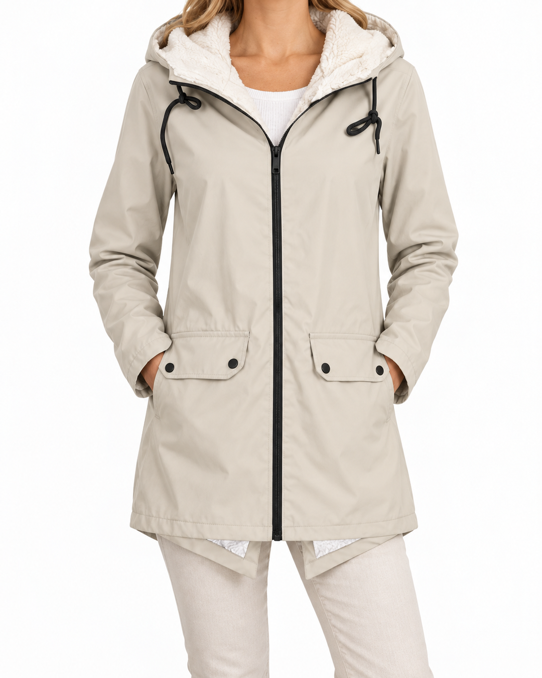 AMELIA™ | Soft Fleece Zip Hoodie — Elina Dublin studio photograph