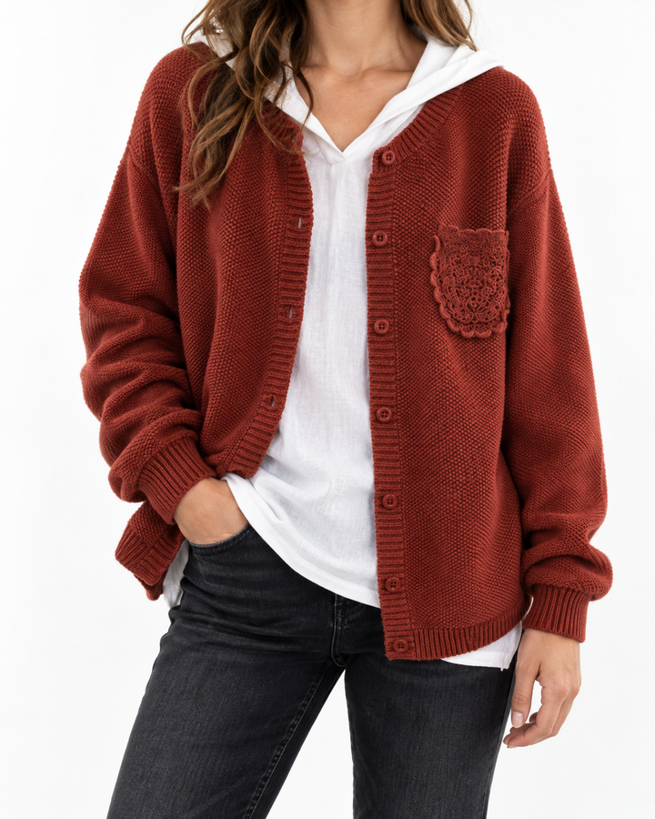 Ansley - Comfortable Cardigan — Elina Dublin studio photograph