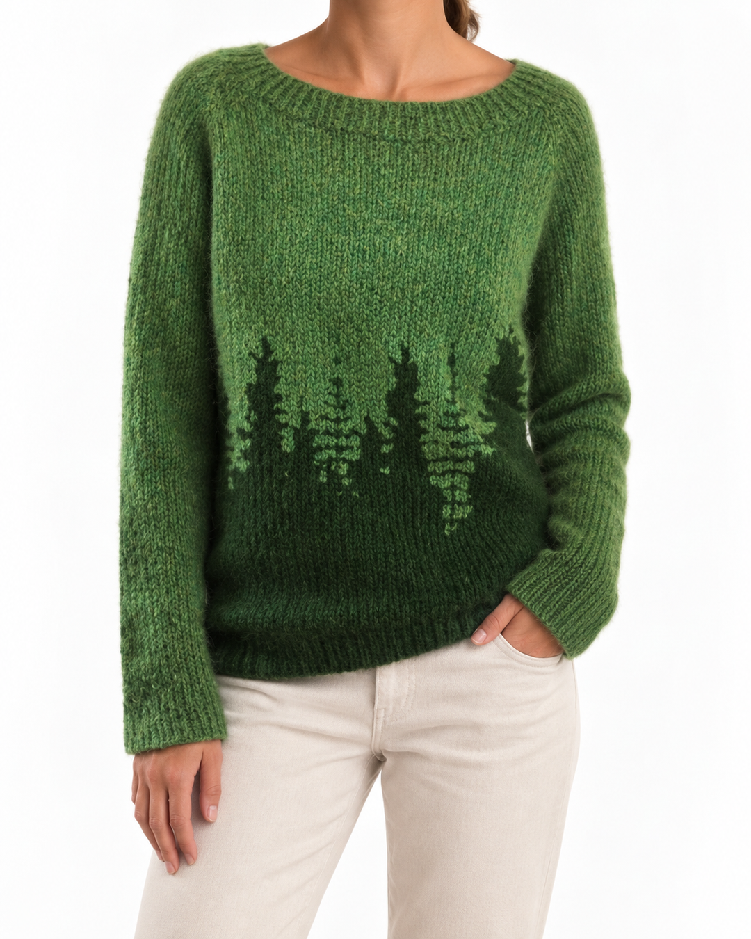 Aoibhbhoth - Forest Knit Jumper — Elina Dublin studio photograph