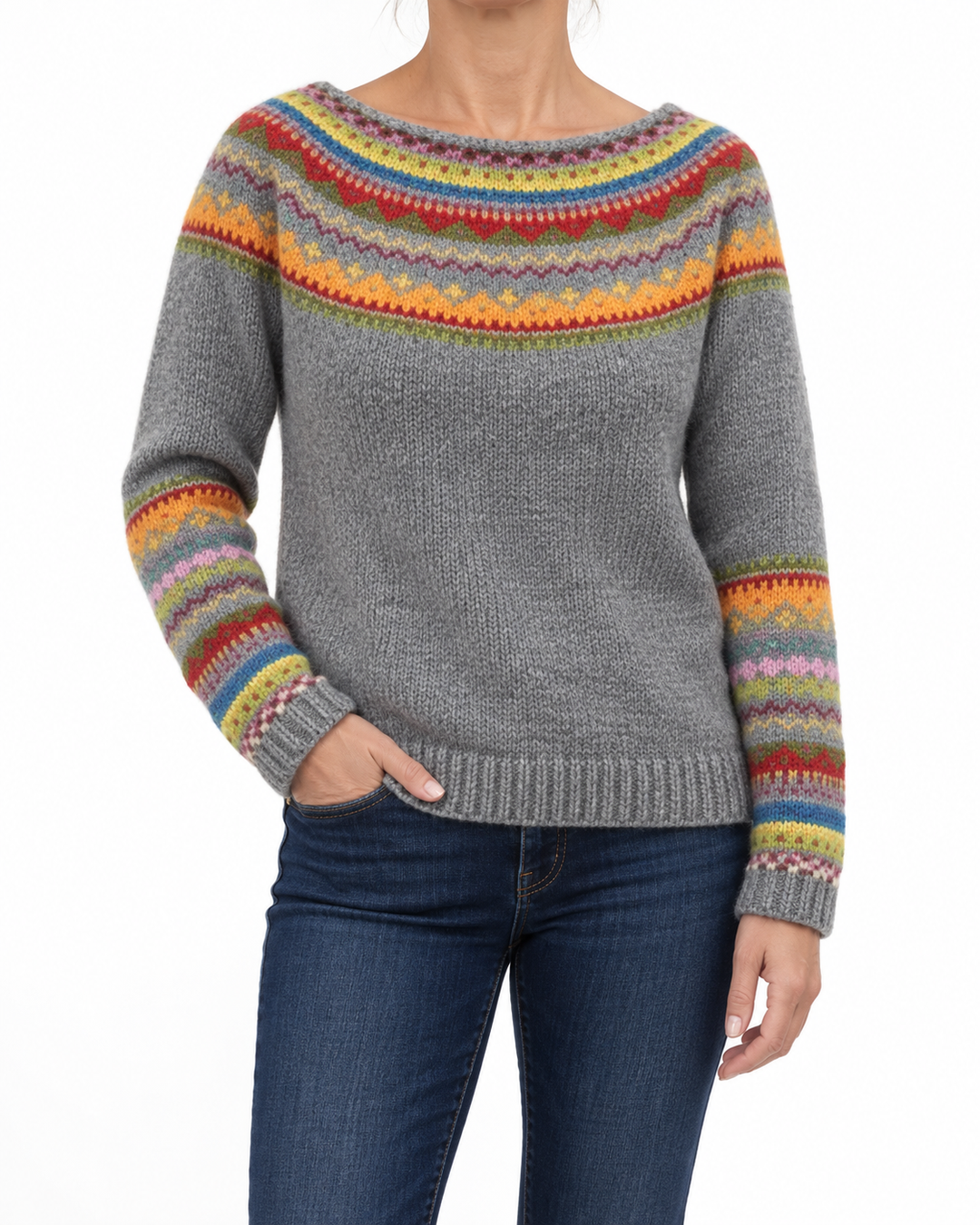 Apolline™ — Soft, Comfortable Nordic Winter Sweater — Elina Dublin studio photograph