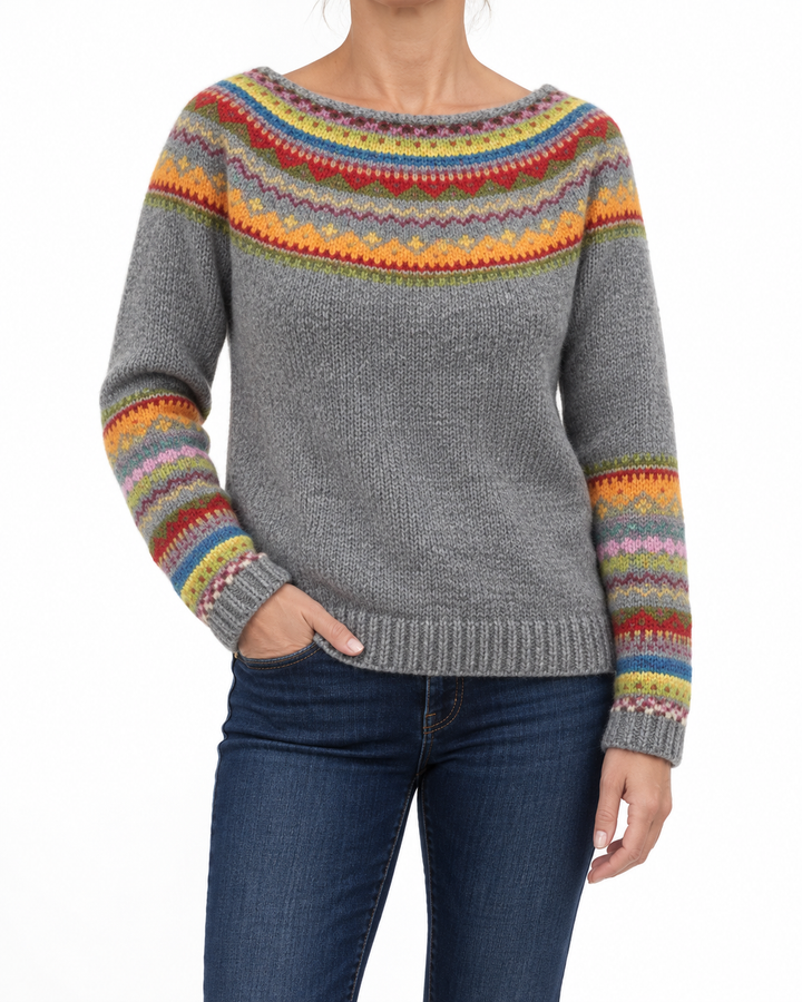 Apolline™ — Soft, Comfortable Nordic Winter Sweater — Elina Dublin studio photograph