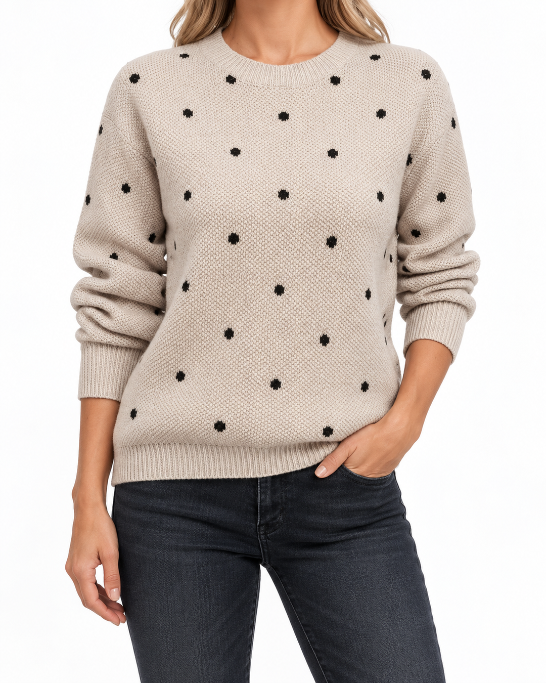 Ceancuan - Polkadot Print Sweater — Elina Dublin studio photograph