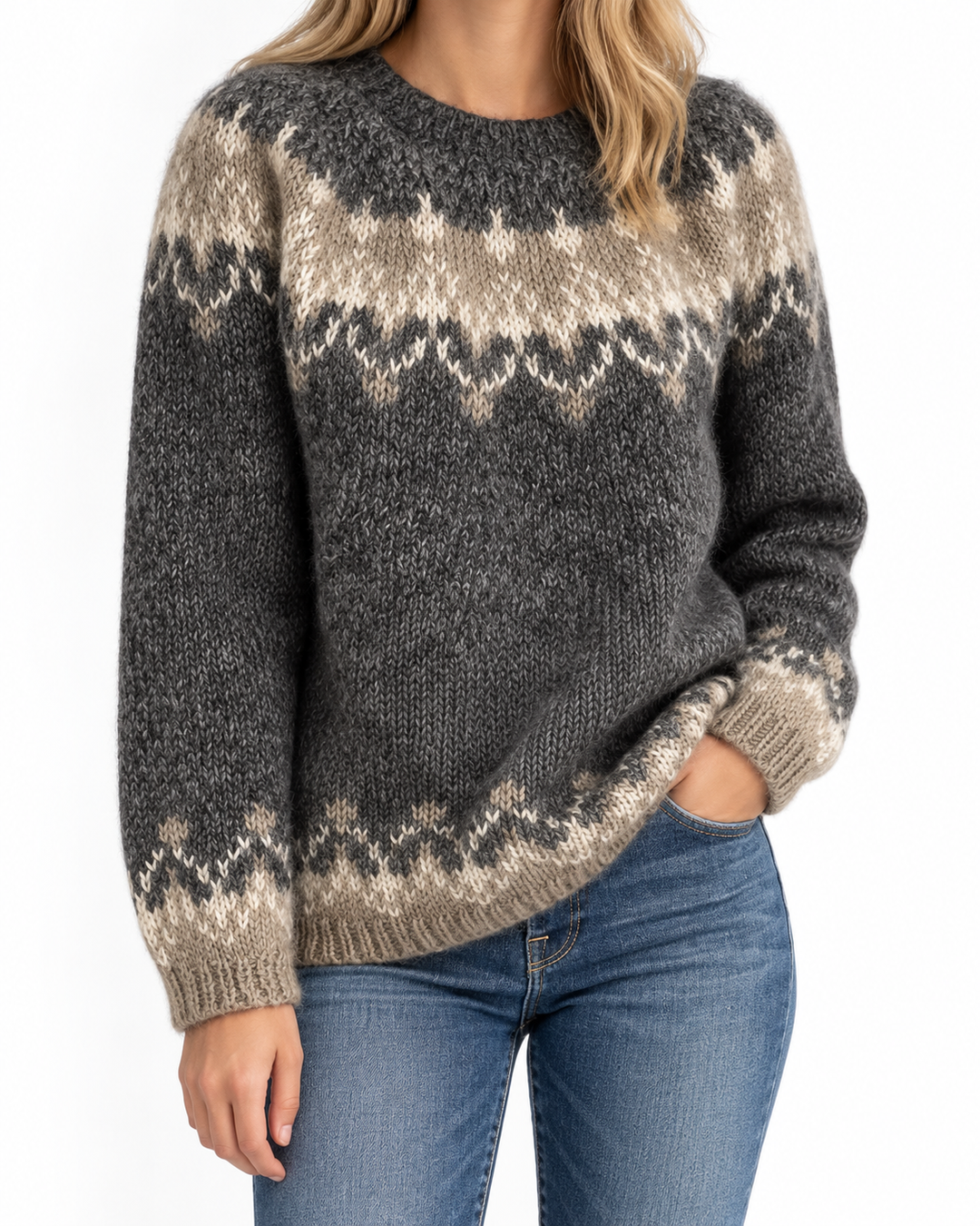 Ceathcuan - Nordic Timeless Sweater — Elina Dublin studio photograph