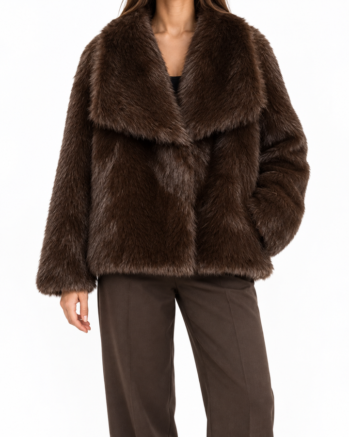 CELESTINE™ – Polished Statement Oversized Coat — Elina Dublin studio photograph