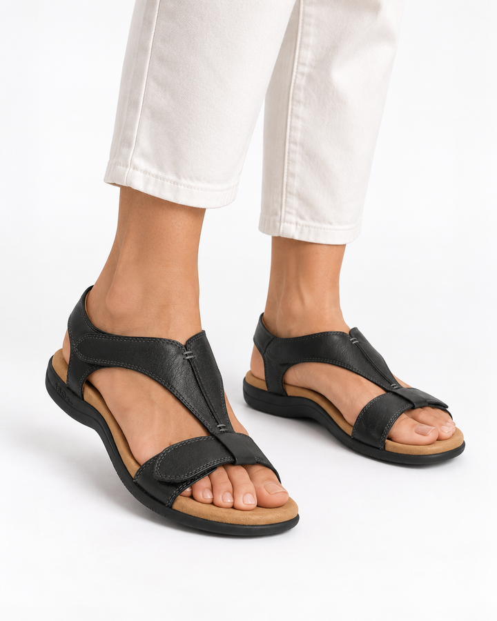 Charlotte - Elegant Orthopaedic Sandals — Elina Dublin studio photograph