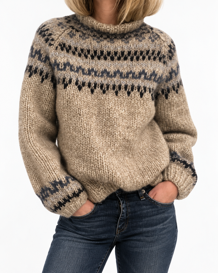 Doircuan - Classic Knit Sweater — Elina Dublin studio photograph