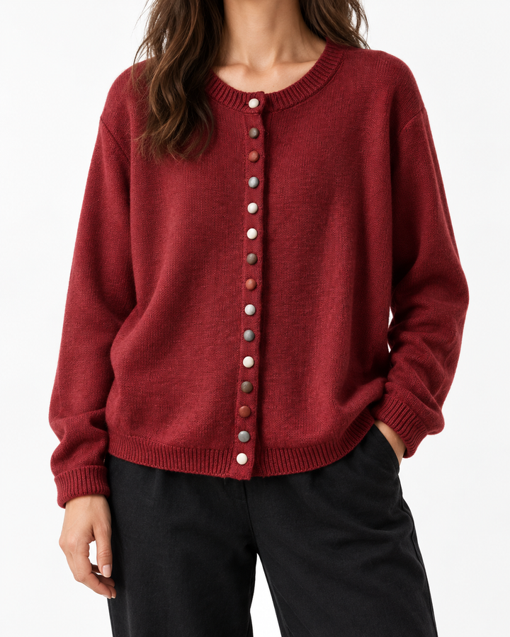Esmeralda - Elegant Cardigan — Elina Dublin studio photograph