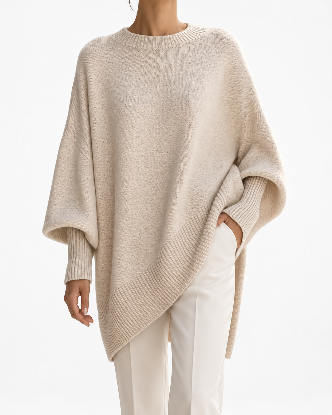 Essence | Sophisticated Wool Blend Sweater — Elina Dublin studio photograph